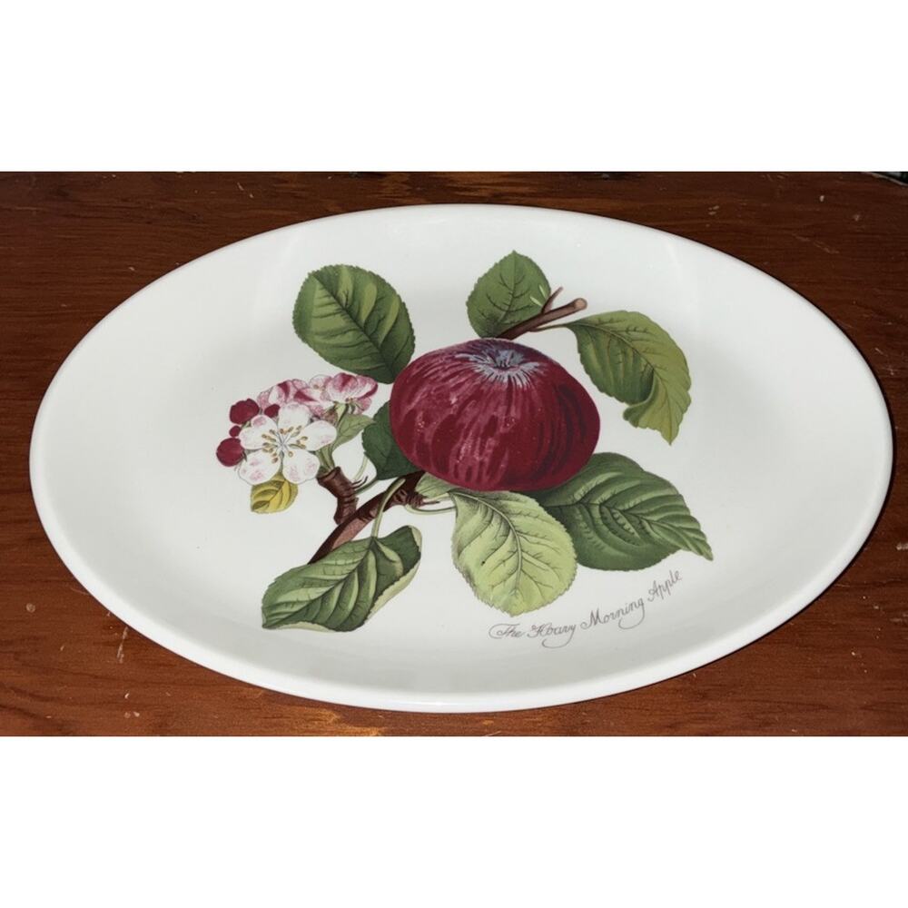 Portmeirion Botanic Garden The Houry Morning Apple Steak Platter Plate